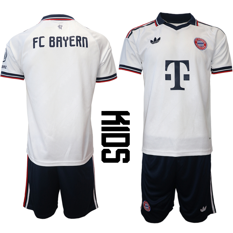 Men Bayern Munchen away kids 2026 Soccer jersey 1009